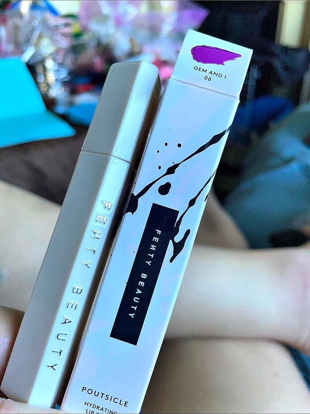 Fenty Beauty NIB Poutsicle Hydrating lip Stain GEM AND I